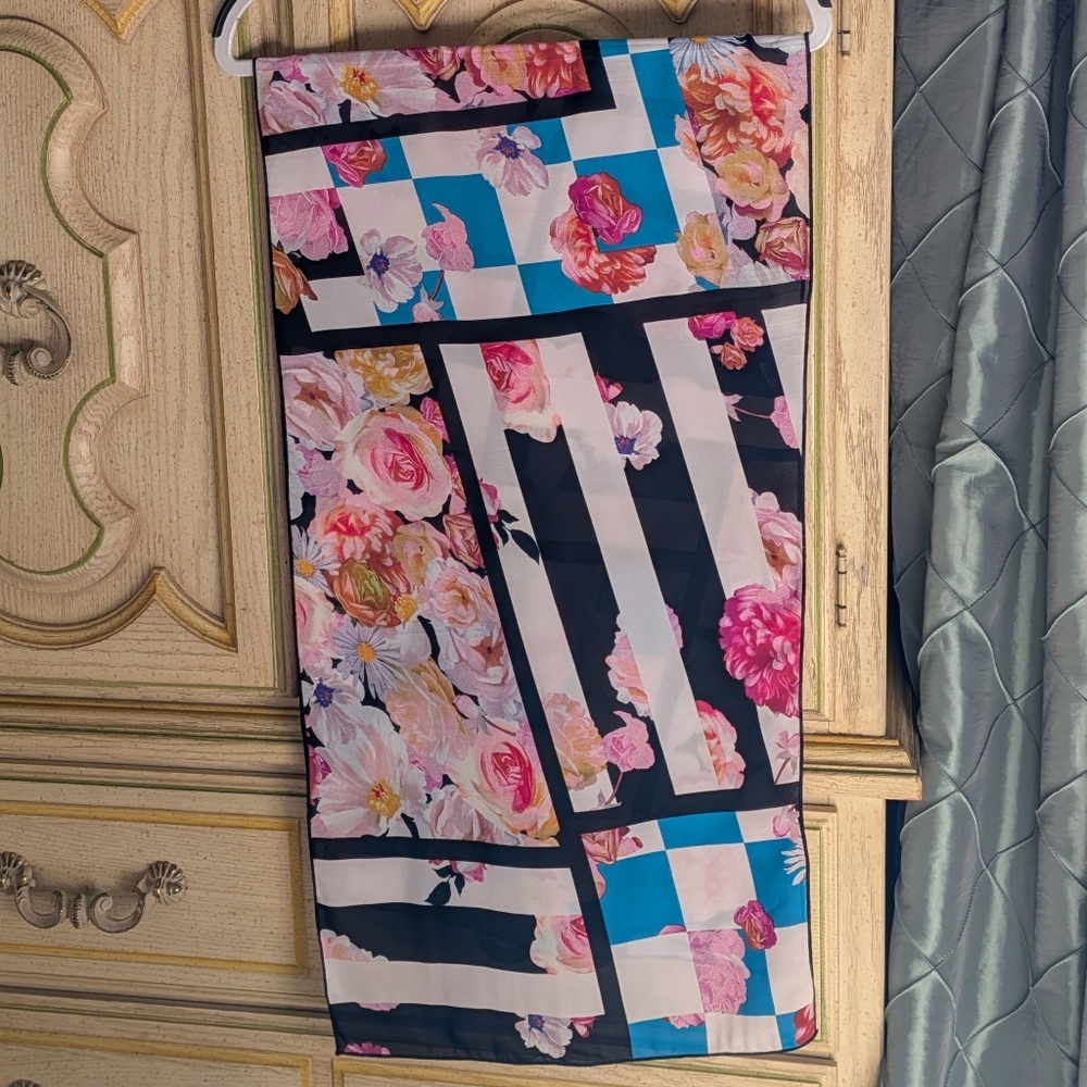 ByVinnik oblong sheer scarf
